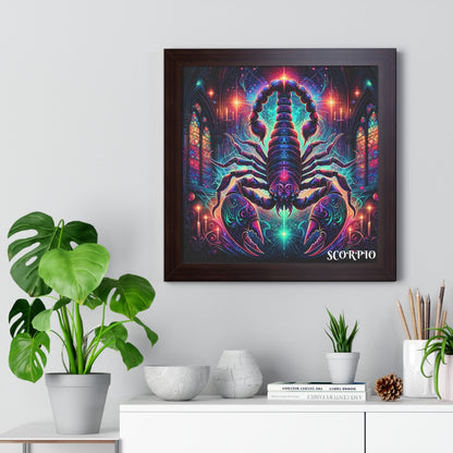 SCORPIO Framed Vertical Poster