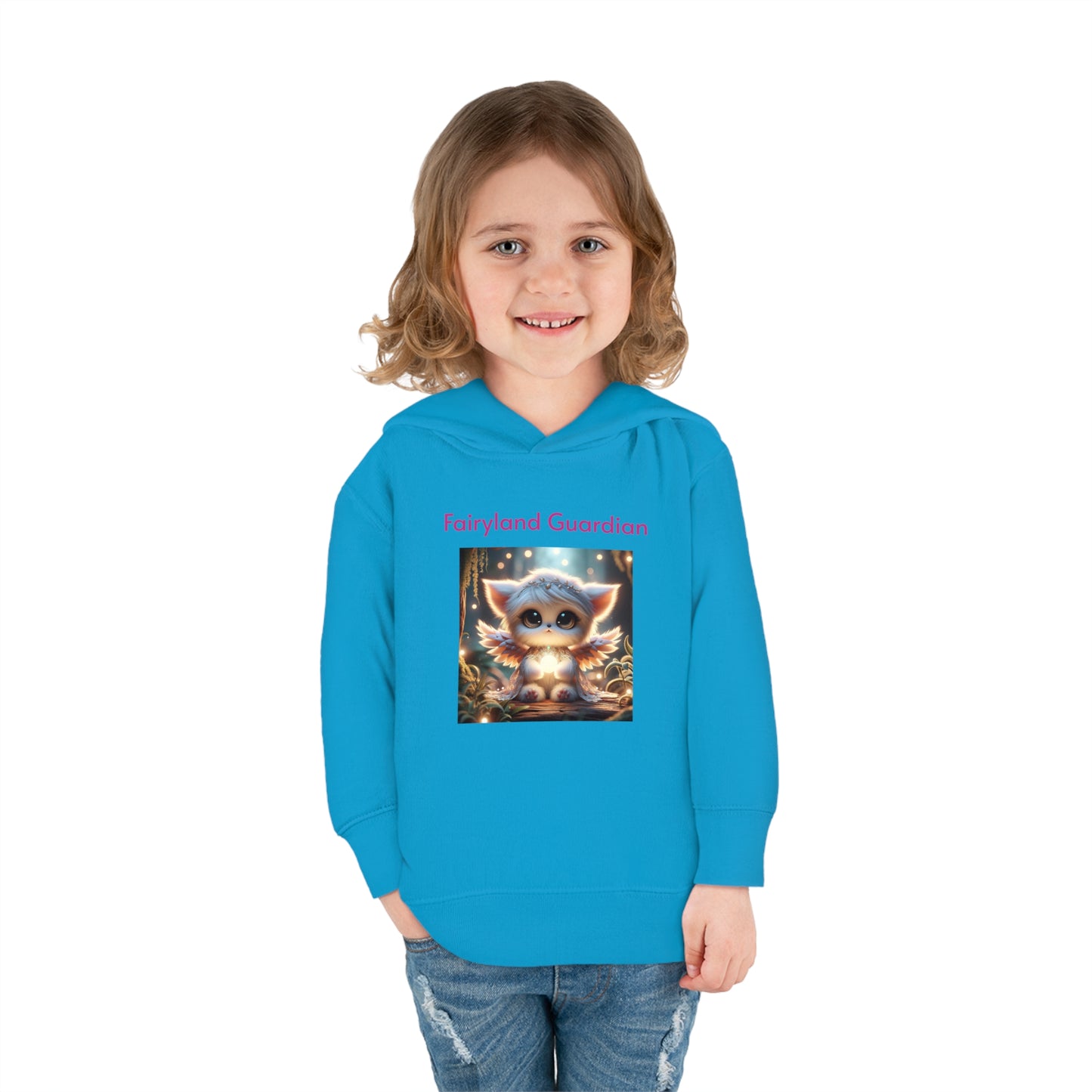 Toddler Pullover Fleece Hoodie Nora the Glowbringer