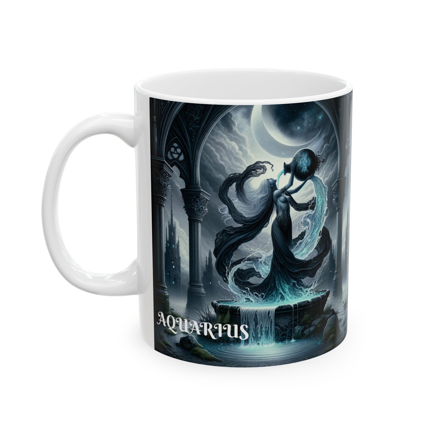 AQUARIUS GOTHIC Ceramic Mug, (11oz, 15oz)