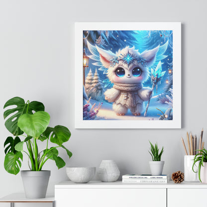 Framed Vertical Poster Frost the Frostbringer Fairyland Guardian