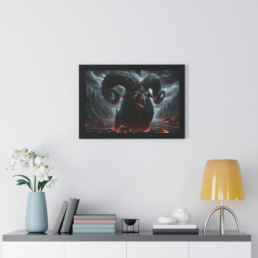 Happy Halloween Framed Horizontal Poster Aries