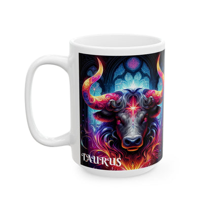 TAURUS Ceramic Mug, (11oz, 15oz)