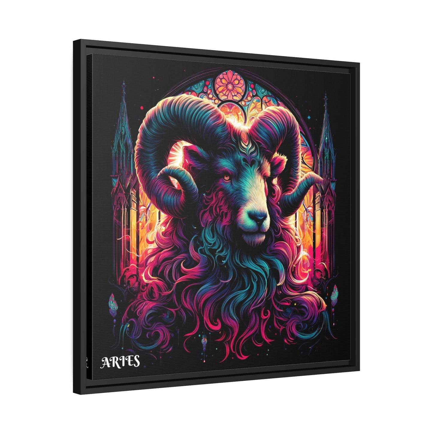 ARIES Matte Canvas, Black Frame