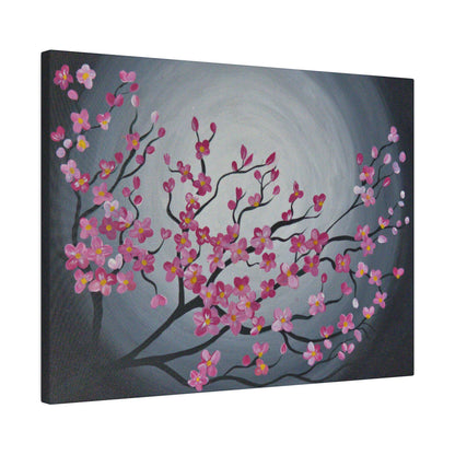 Blooming Night Matte Canvas, Stretched, 0.75"