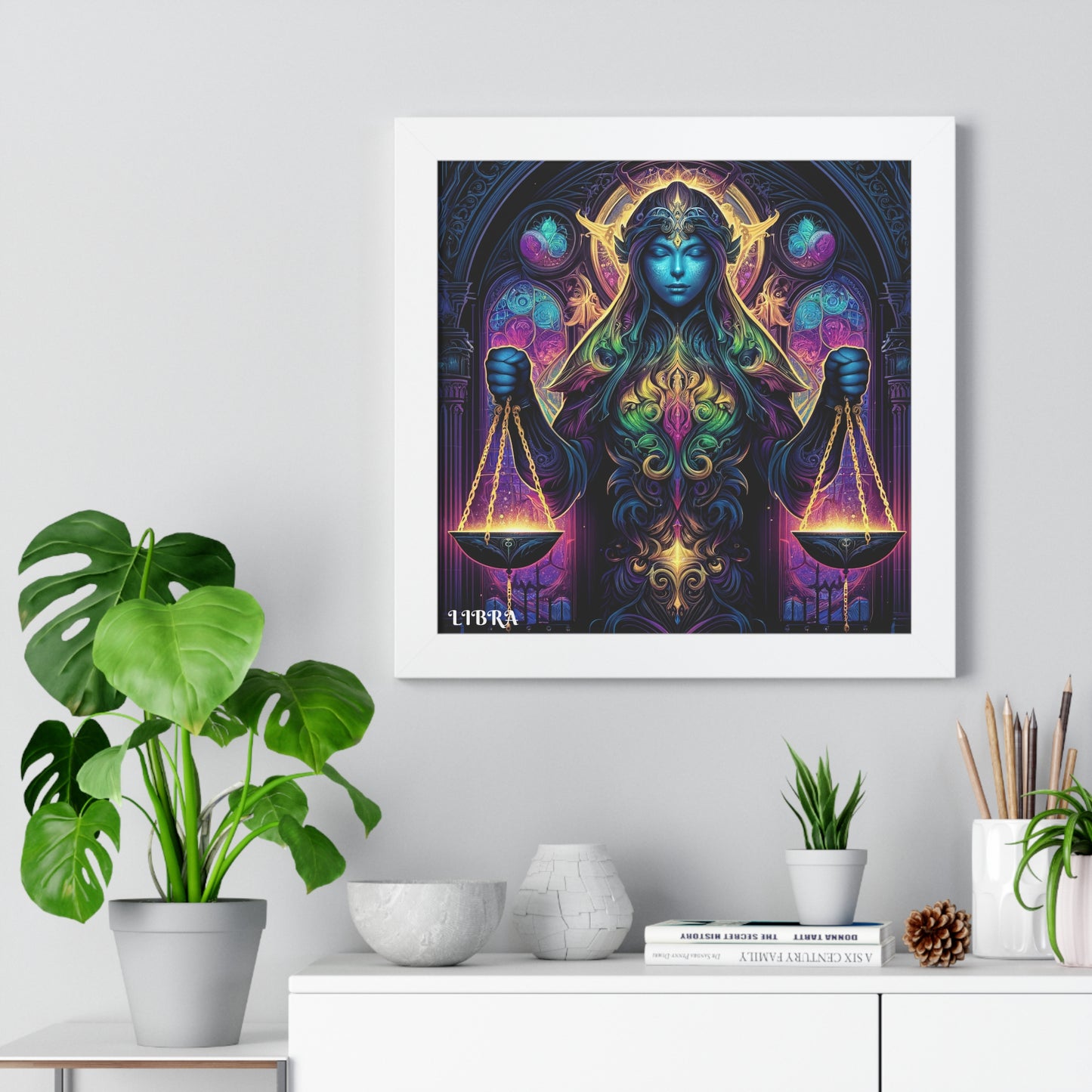 LIBRA Framed Vertical Poster