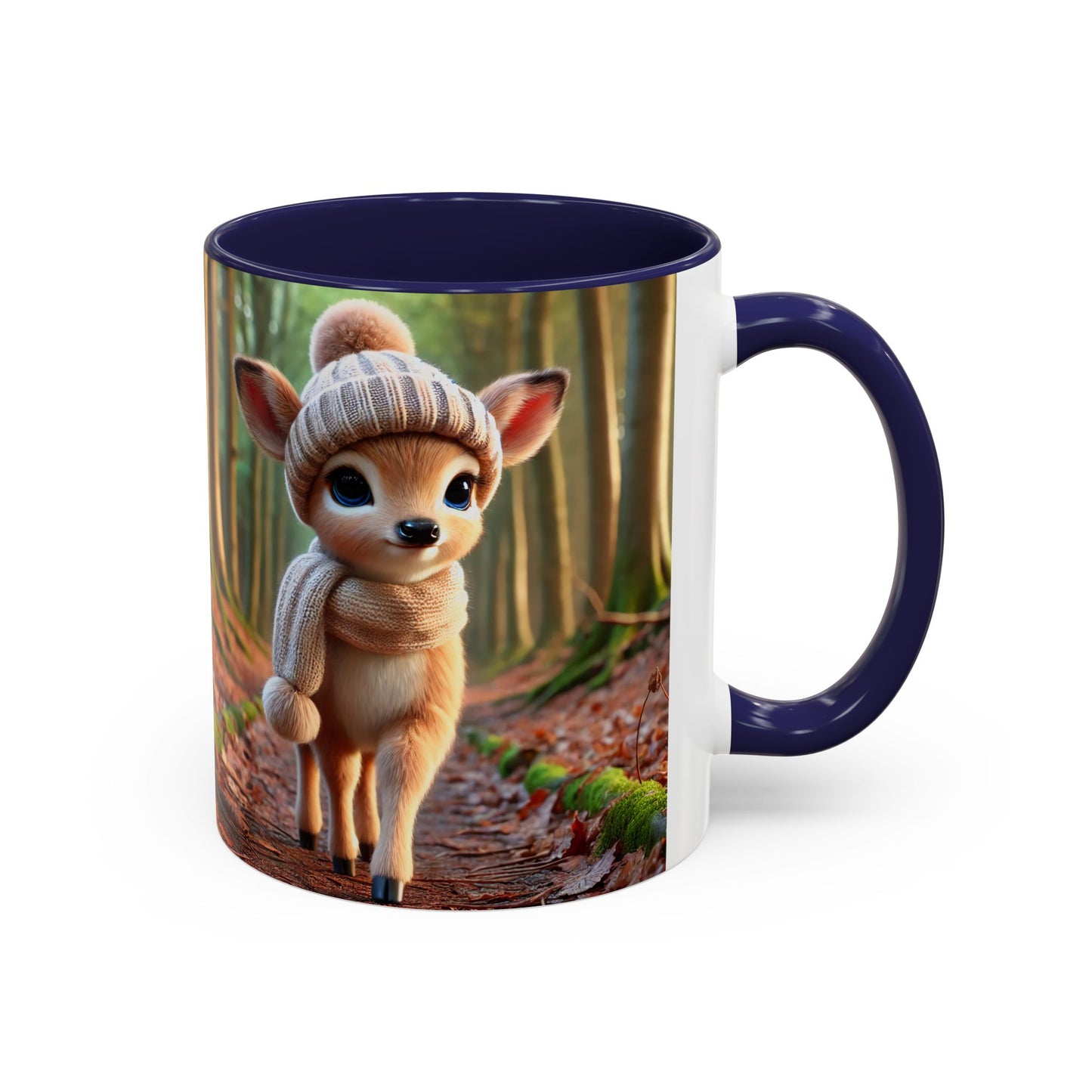 Accent Coffee Mug (11, 15oz) Young Deer Fall Edition, Magical and Fantasy Mug