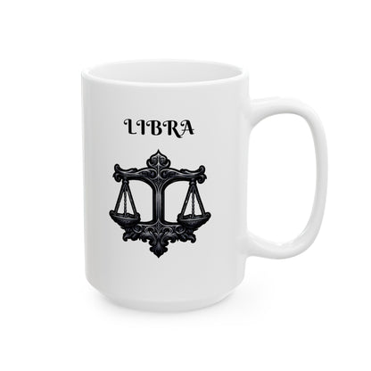 Libra Ceramic Mug, (11oz, 15oz)