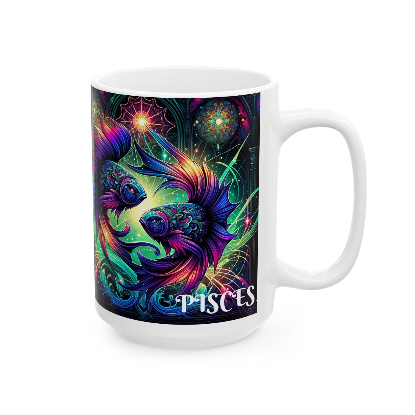 PISCES Ceramic Mug, (11oz, 15oz)