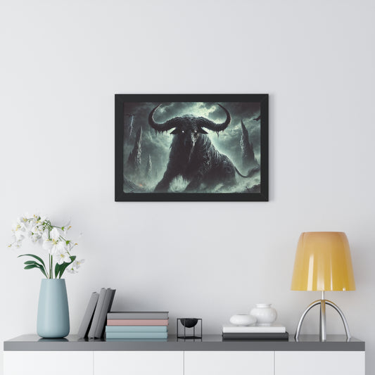 Happy Halloween Framed Horizontal Poster Taurus