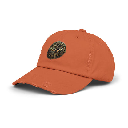 TAURUS Unisex Distressed Cap