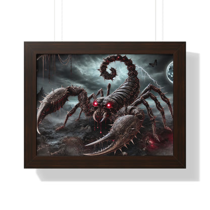 Happy Halloween Framed Horizontal Poster Scorpio