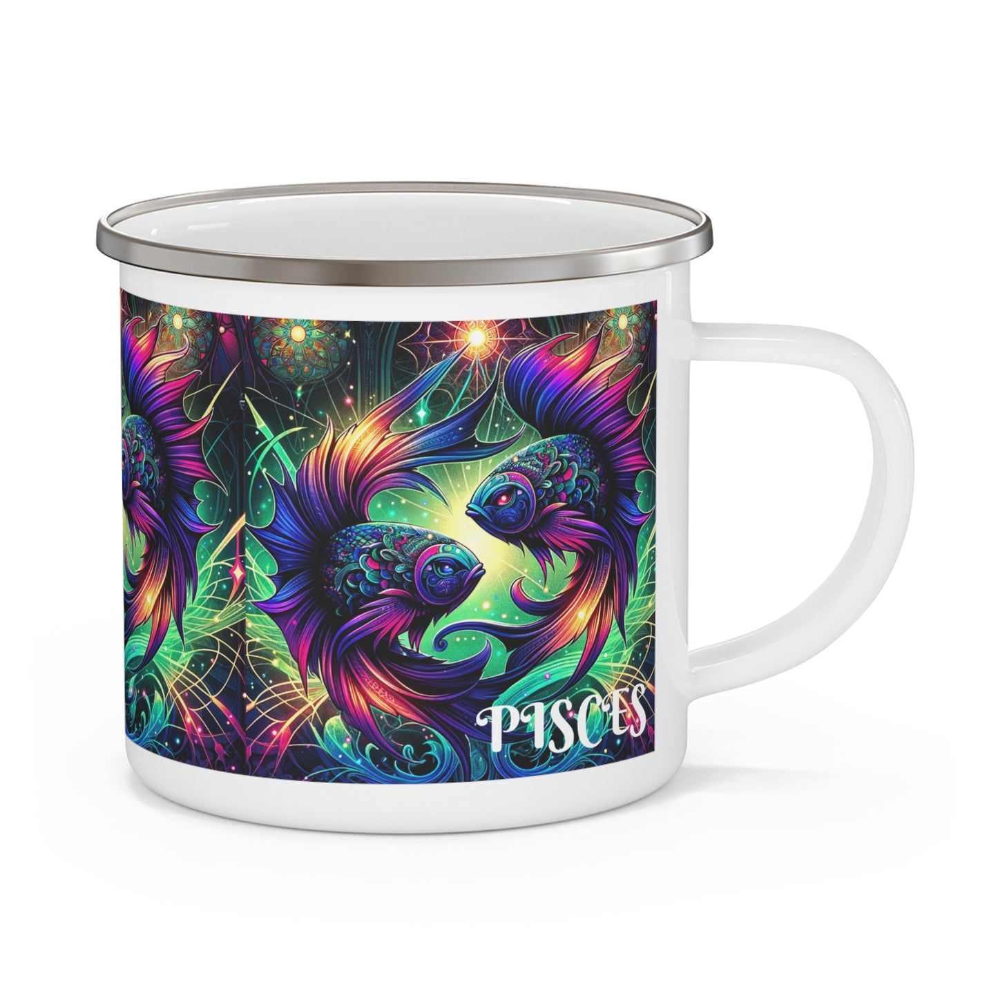 PISCES Enamel Camping Mug