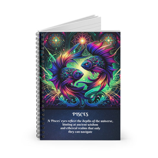 PISCES Spiral Notebook - Ruled Line