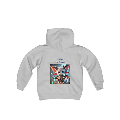 Youth Heavy Blend Hooded Sweatshirt Aiden the Brave