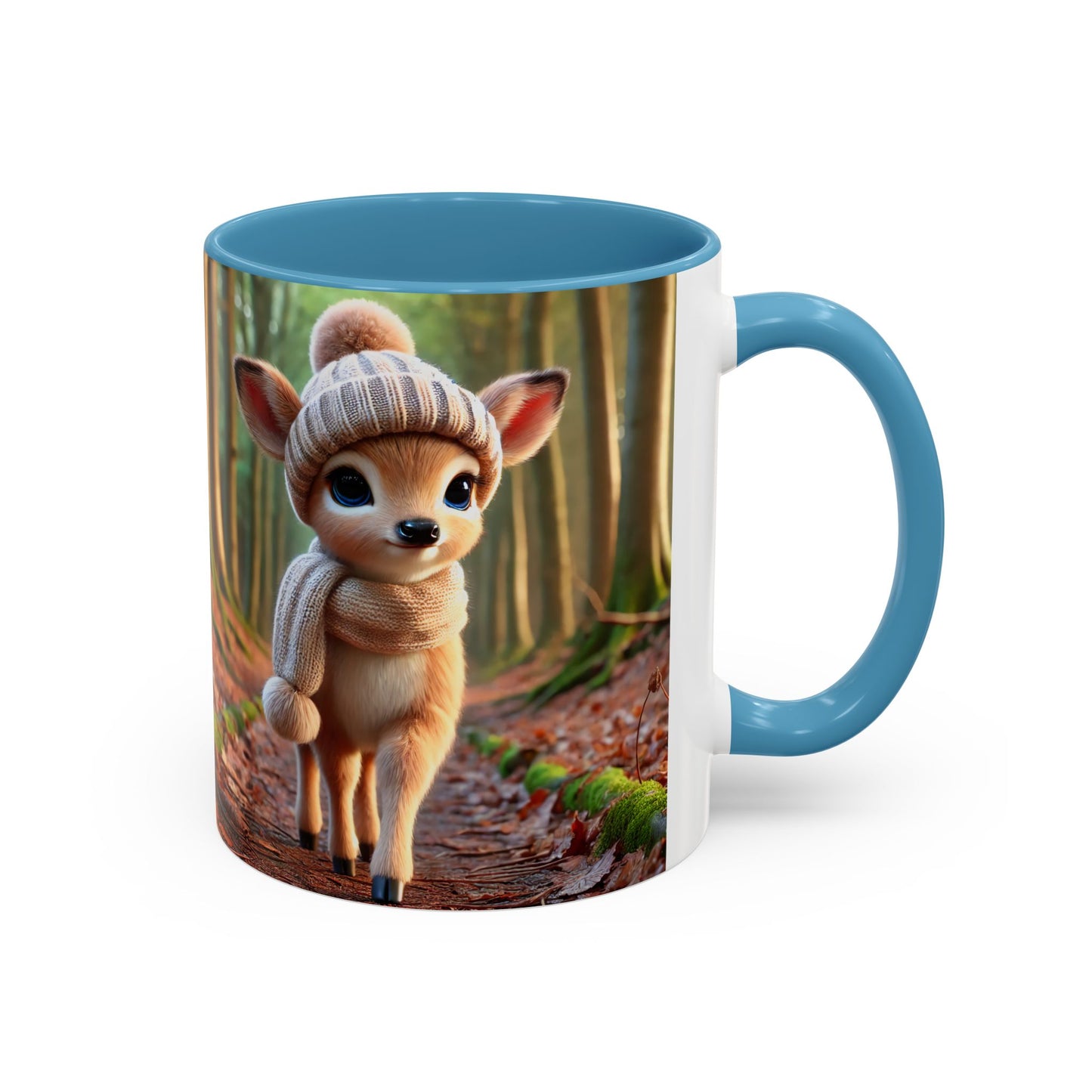 Accent Coffee Mug (11, 15oz) Young Deer Fall Edition, Magical and Fantasy Mug