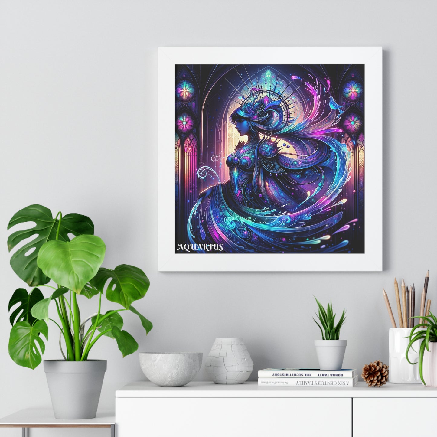 AQUARIUS Framed Vertical Poster