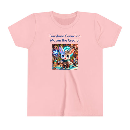 Short Sleeve Tee - Mason the Creator - Cute & Magical Design for Kids