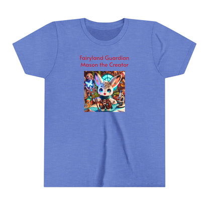 Short Sleeve Tee - Mason the Creator - Cute & Magical Design for Kids