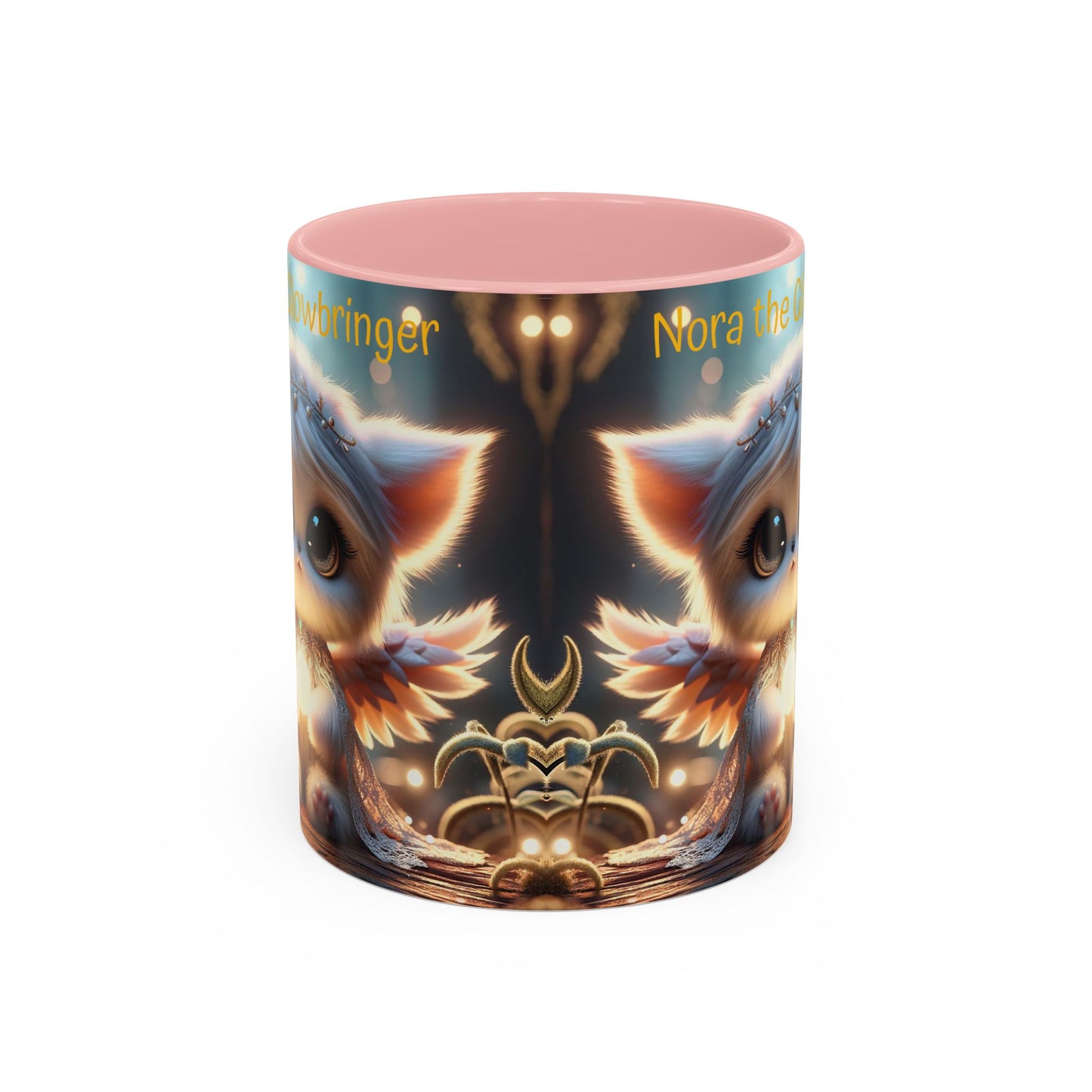 Accent Coffee Mug (11, 15oz) Nora the Glowbringer Fairyland Guardian, Magical and Fantasy Mug