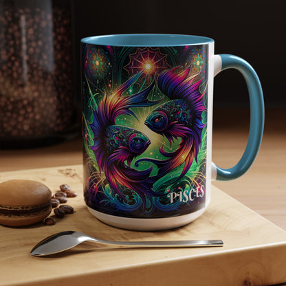 PISCES Accent Coffee Mug (11, 15oz)