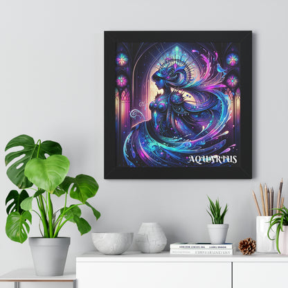 AQUARIUS Framed Vertical Poster