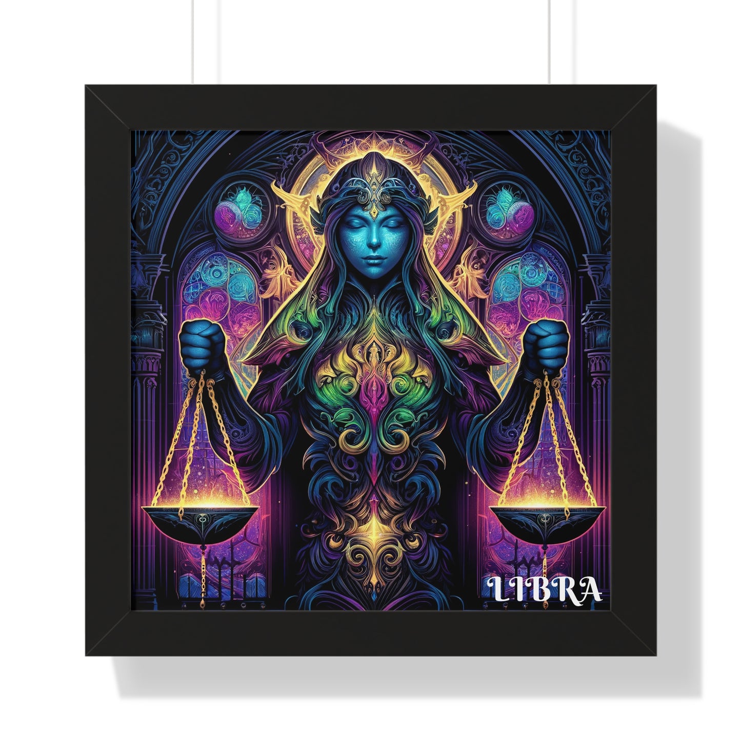 LIBRA Framed Vertical Poster