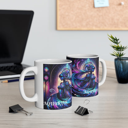 Aquarius Ceramic Mug, (11oz, 15oz)