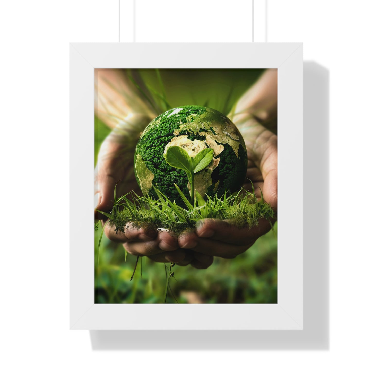 Earth Framed Vertical Poster