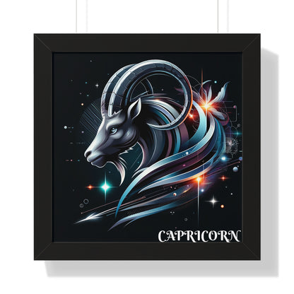 Capricorn Framed Vertical Poster