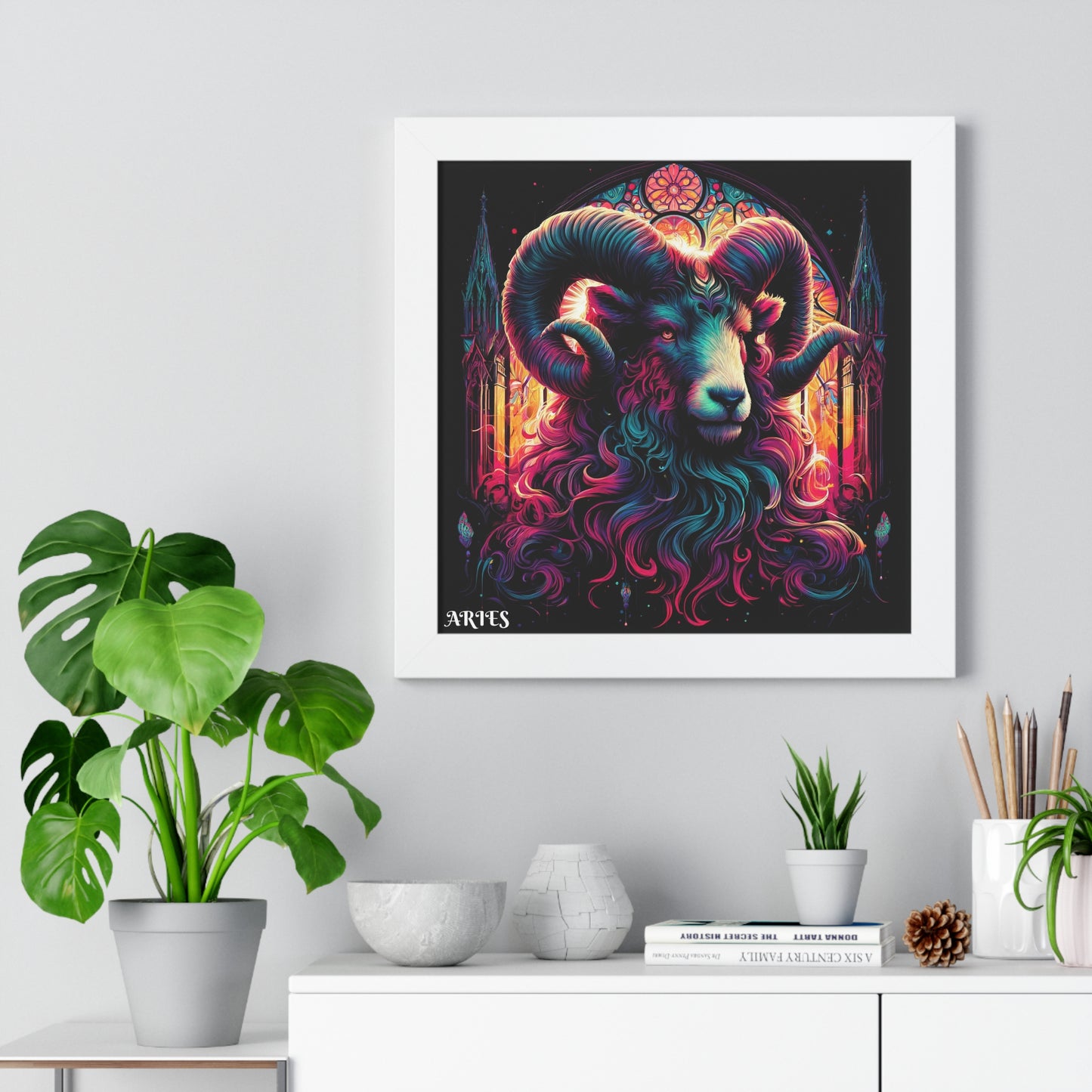 ARIES Framed Vertical Poster