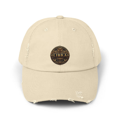 LIBRA Unisex Distressed Cap