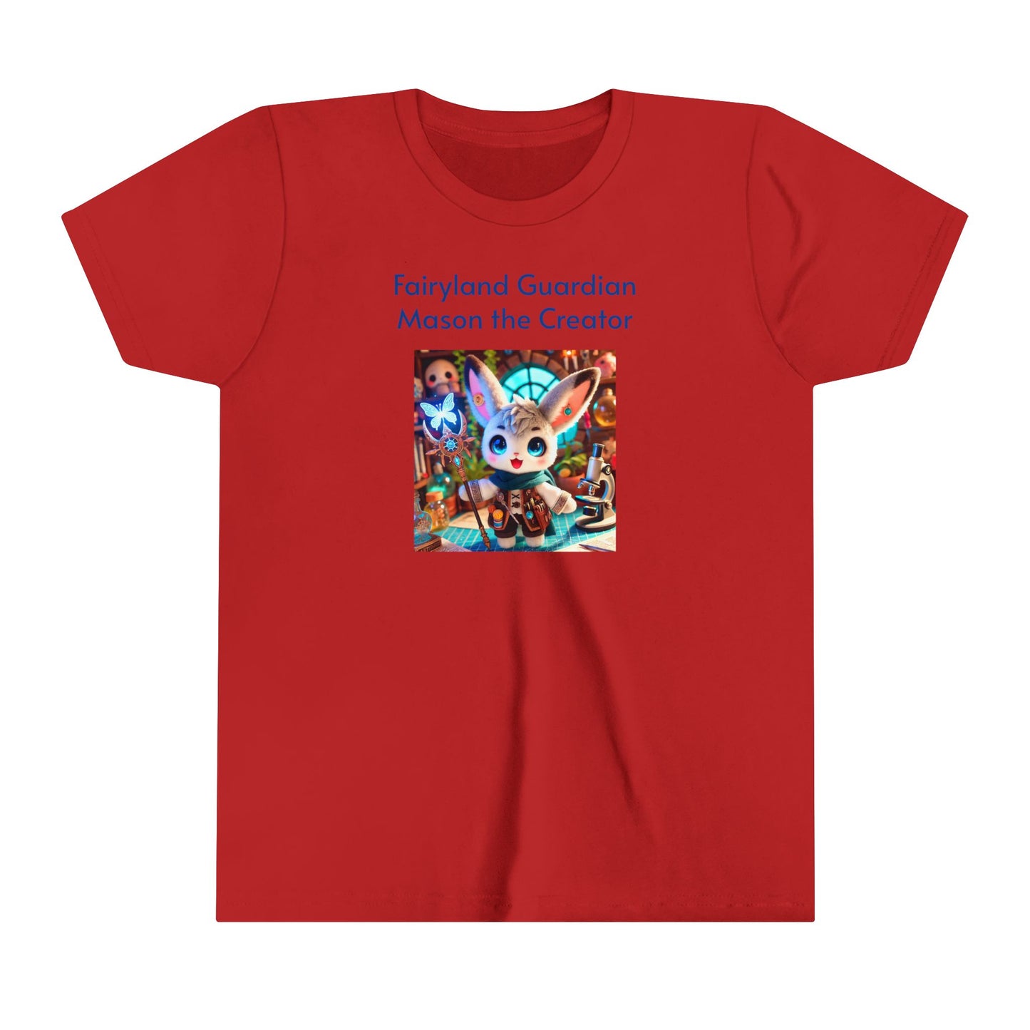 Short Sleeve Tee - Mason the Creator - Cute & Magical Design for Kids