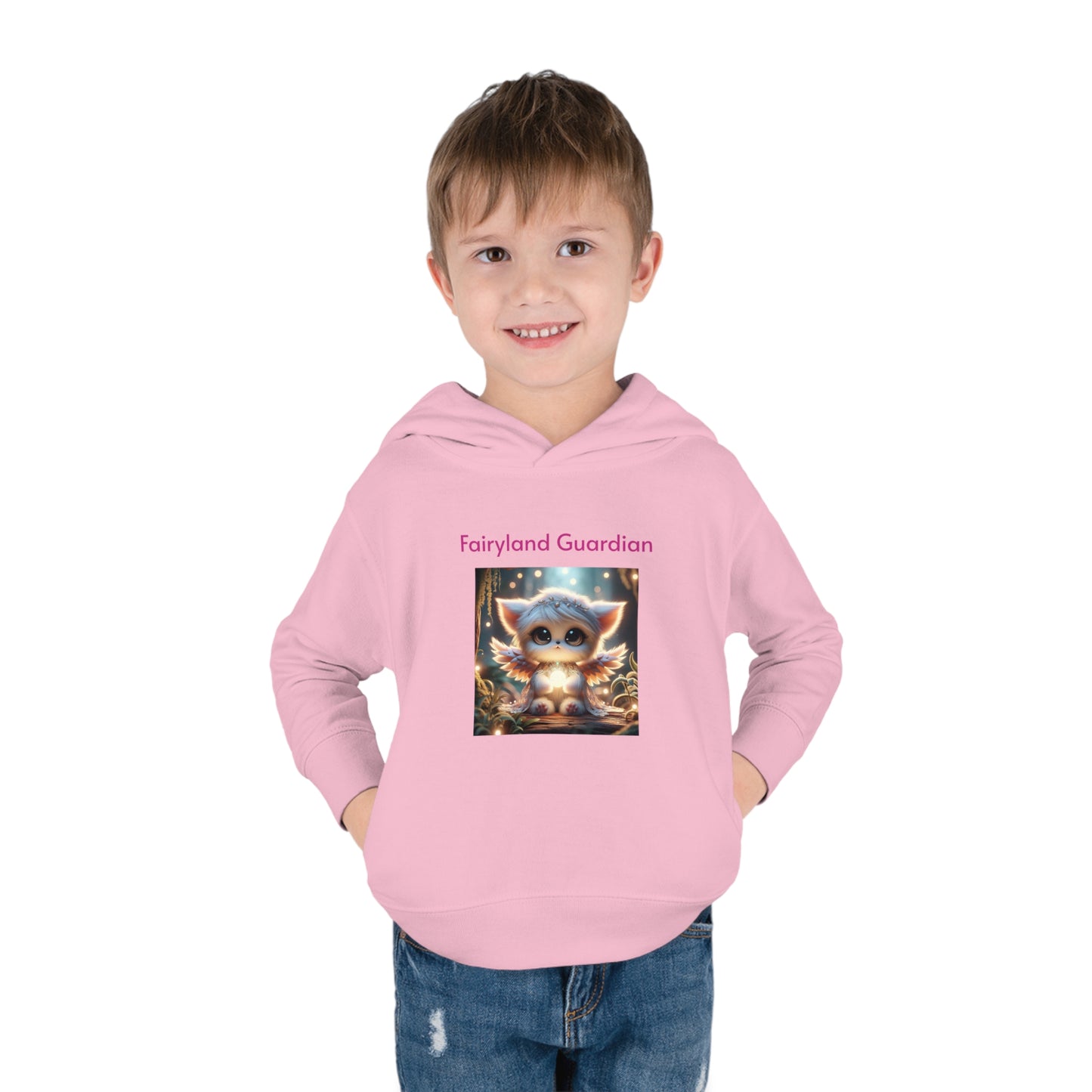 Toddler Pullover Fleece Hoodie Nora the Glowbringer