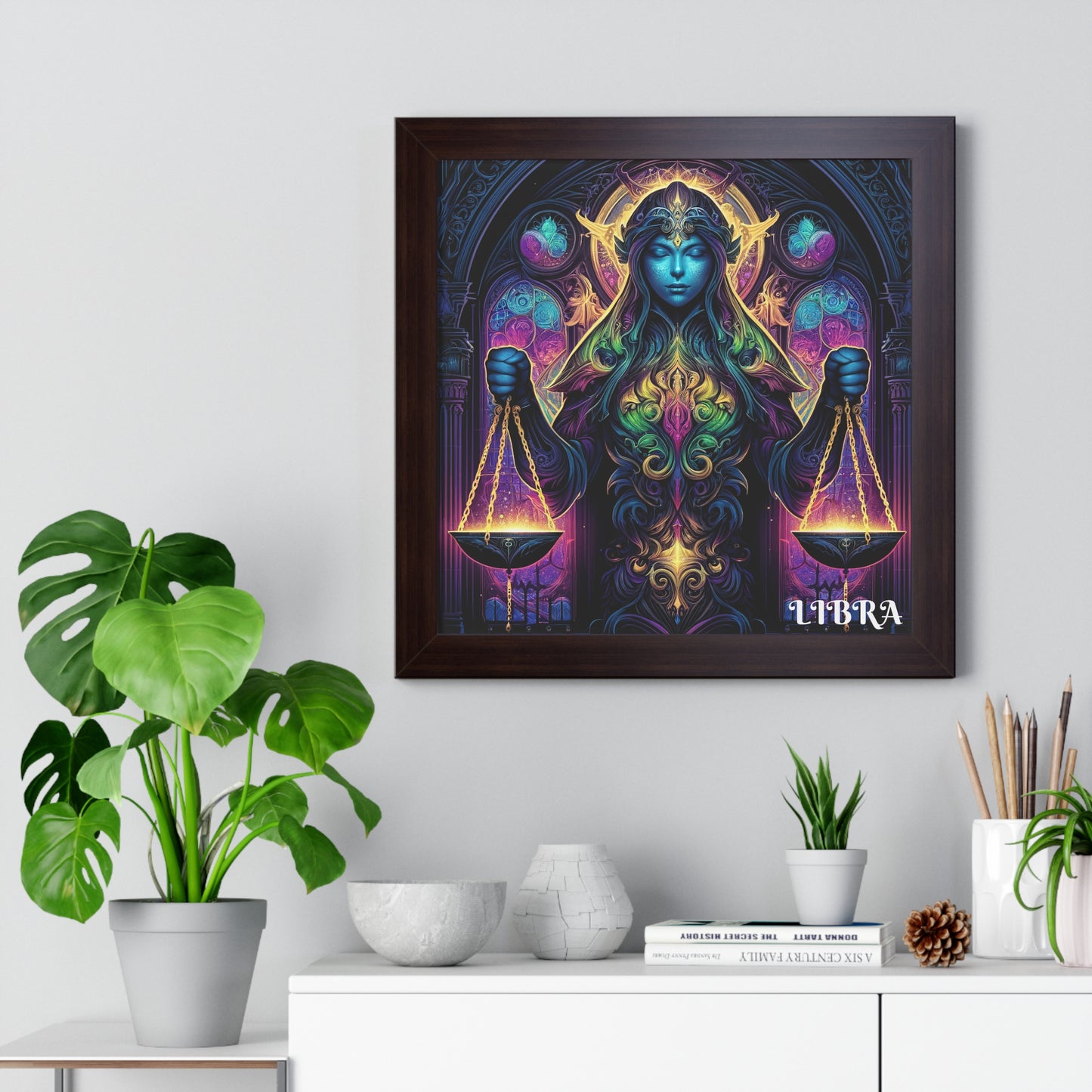 LIBRA Framed Vertical Poster