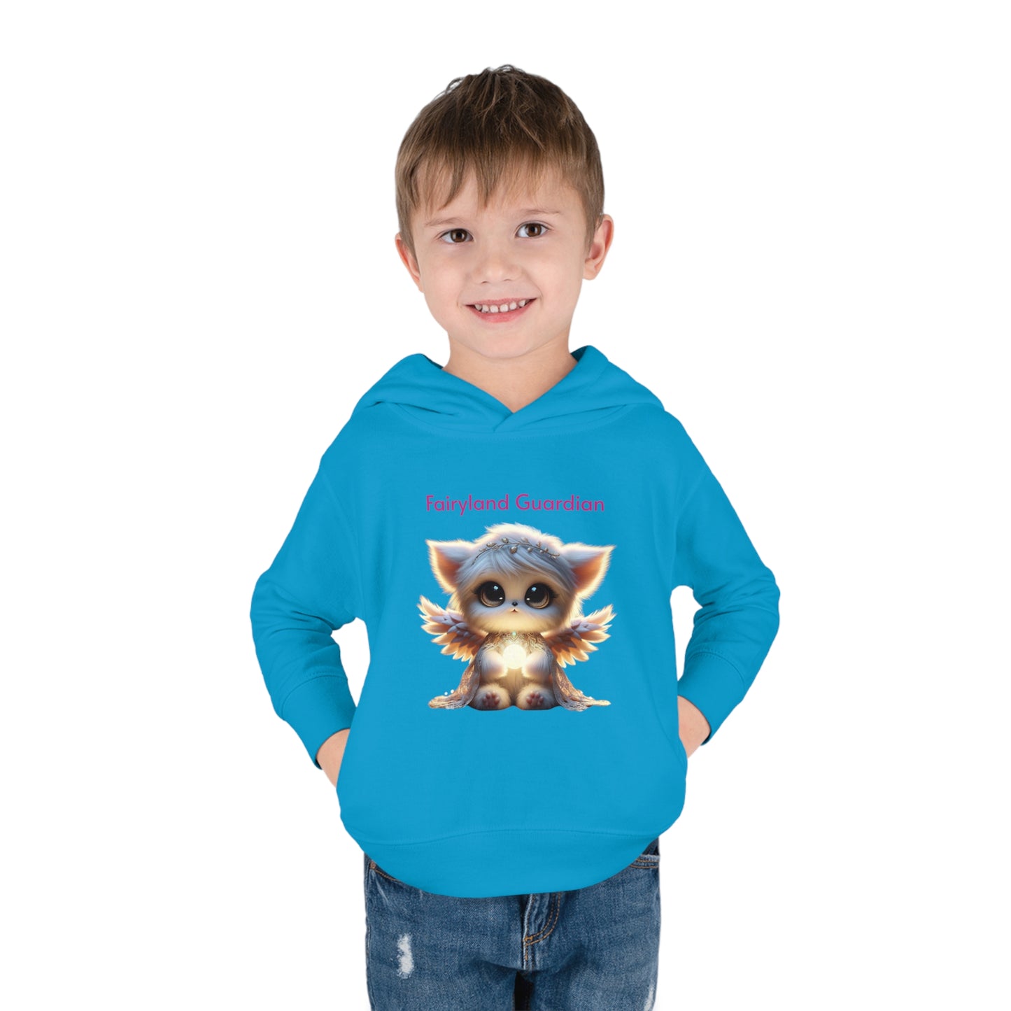 Toddler Pullover Fleece Hoodie Nora the Glowbringer