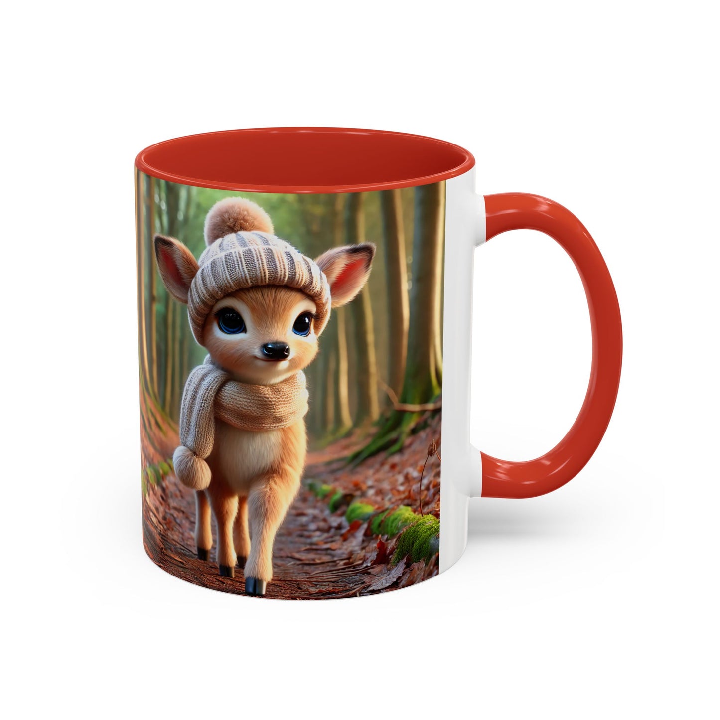 Accent Coffee Mug (11, 15oz) Young Deer Fall Edition, Magical and Fantasy Mug