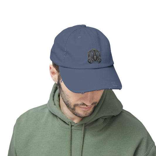 SCORPIO Unisex Distressed Cap