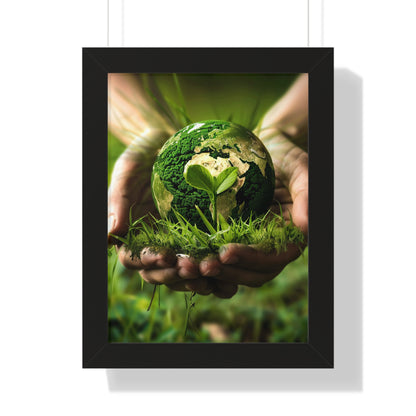 Earth Framed Vertical Poster