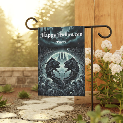 Happy Halloween Garden & House Banner - Pisces