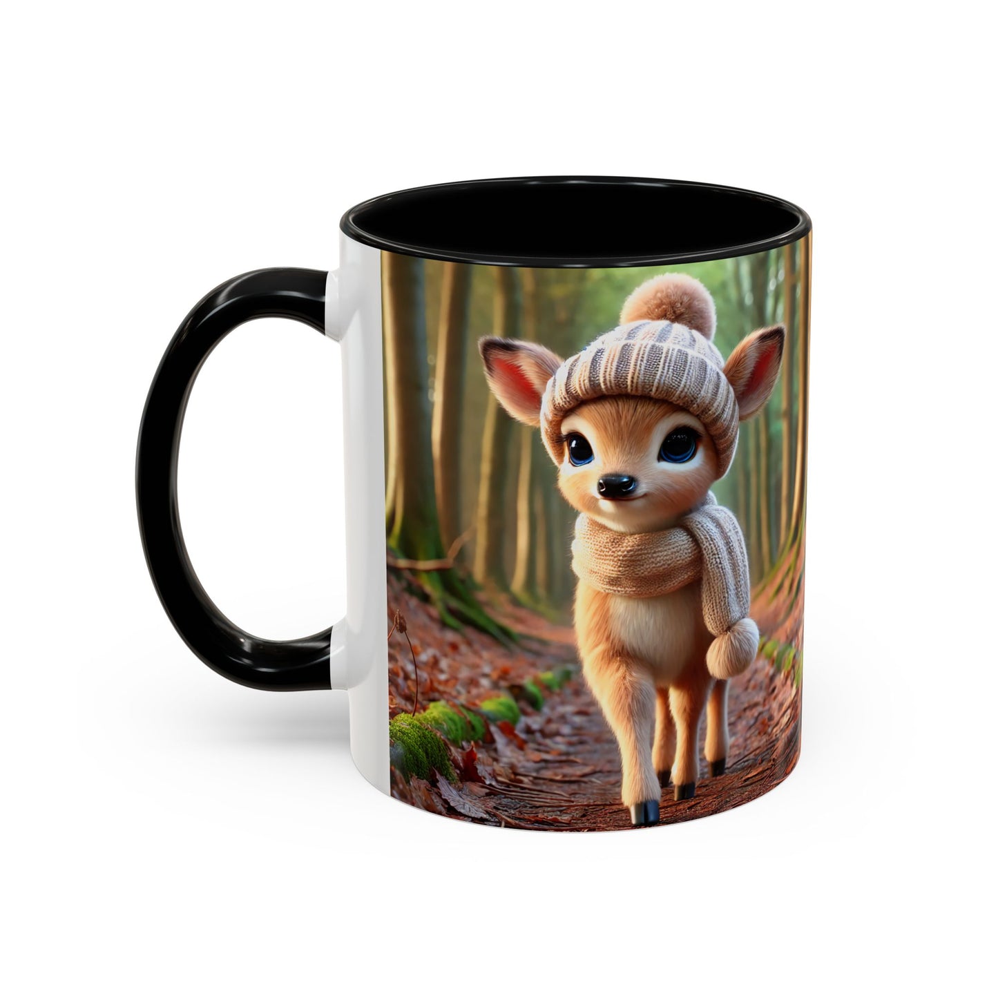 Accent Coffee Mug (11, 15oz) Young Deer Fall Edition, Magical and Fantasy Mug