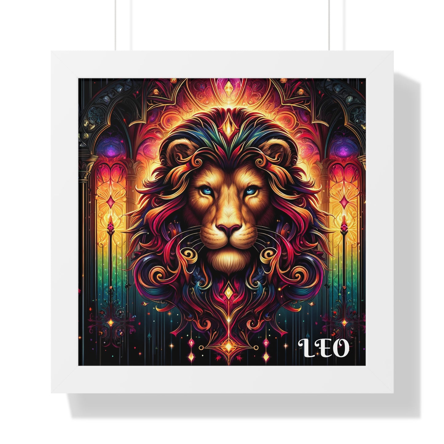 LEO Framed Vertical Poster