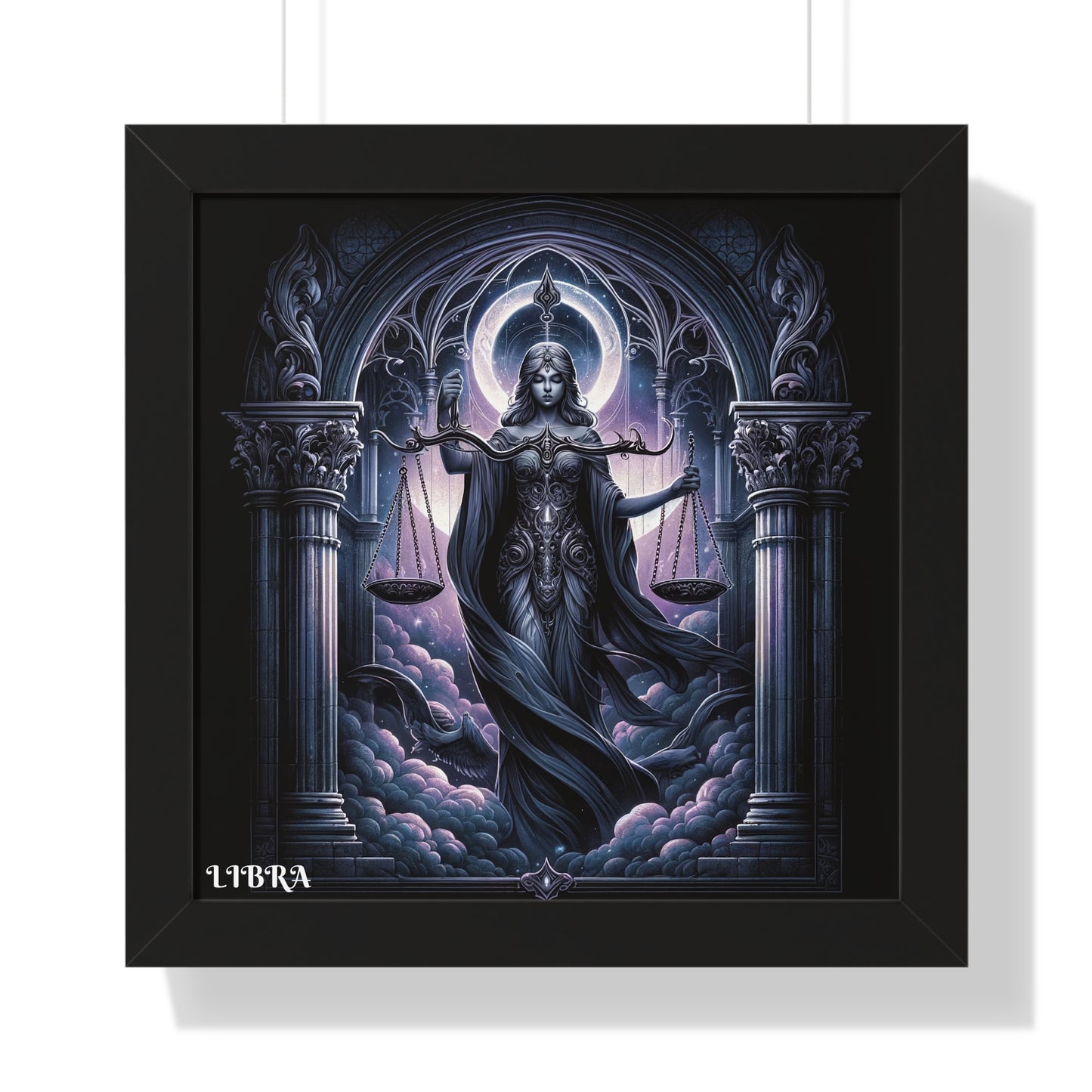 LIBRA Framed Vertical Poster