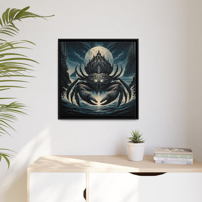 ZODIAC SIGN Matte Canvas, Black Frame