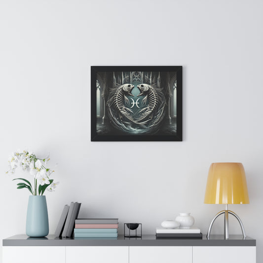 Happy Halloween Framed Horizontal Poster Pisces