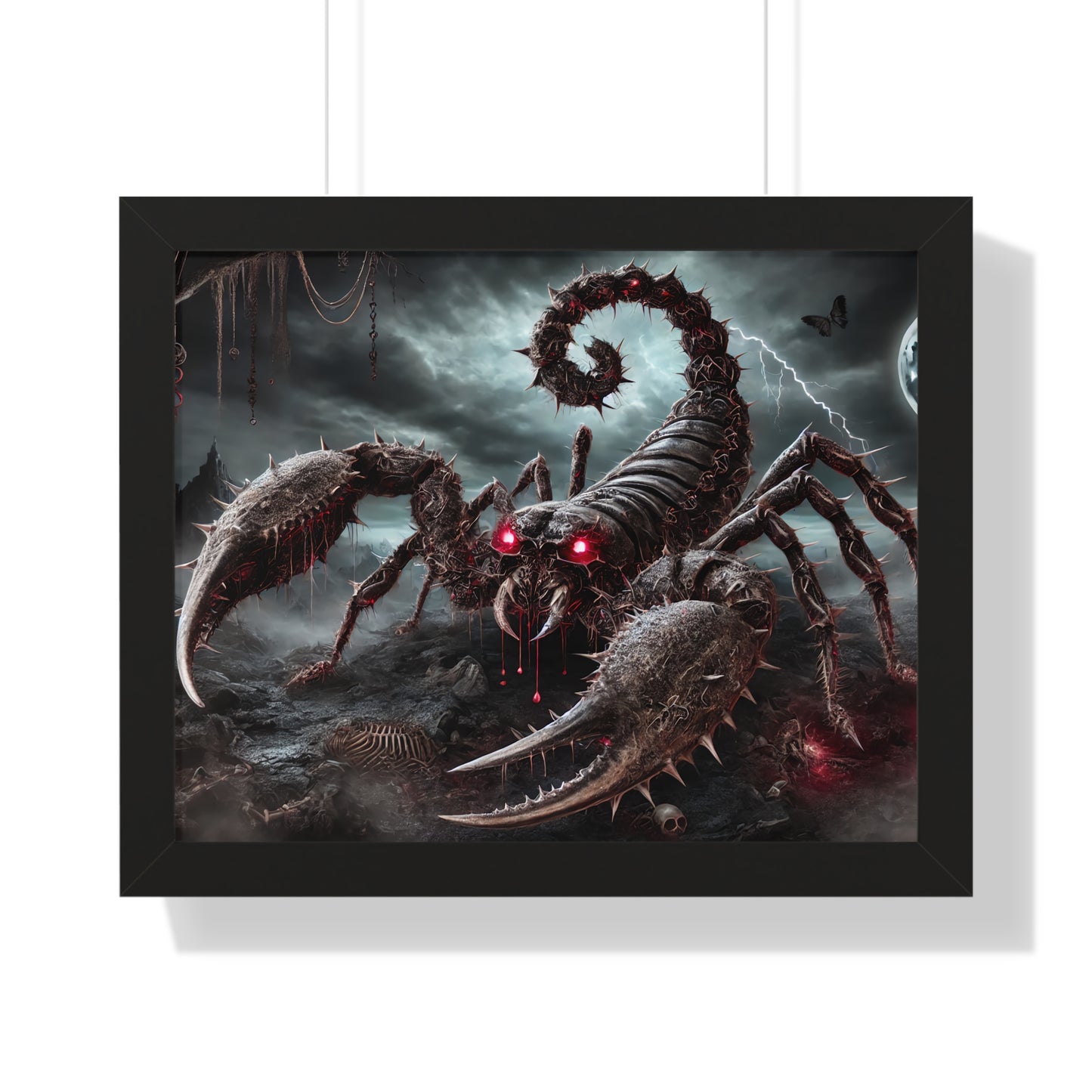 Happy Halloween Framed Horizontal Poster Scorpio