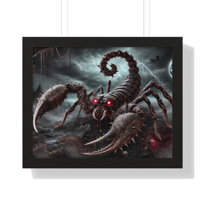 Happy Halloween Framed Horizontal Poster Scorpio