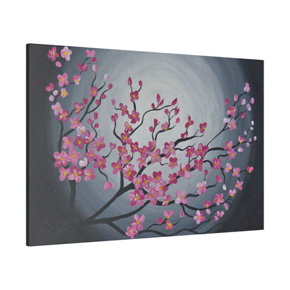 Blooming Night Matte Canvas, Stretched, 0.75"