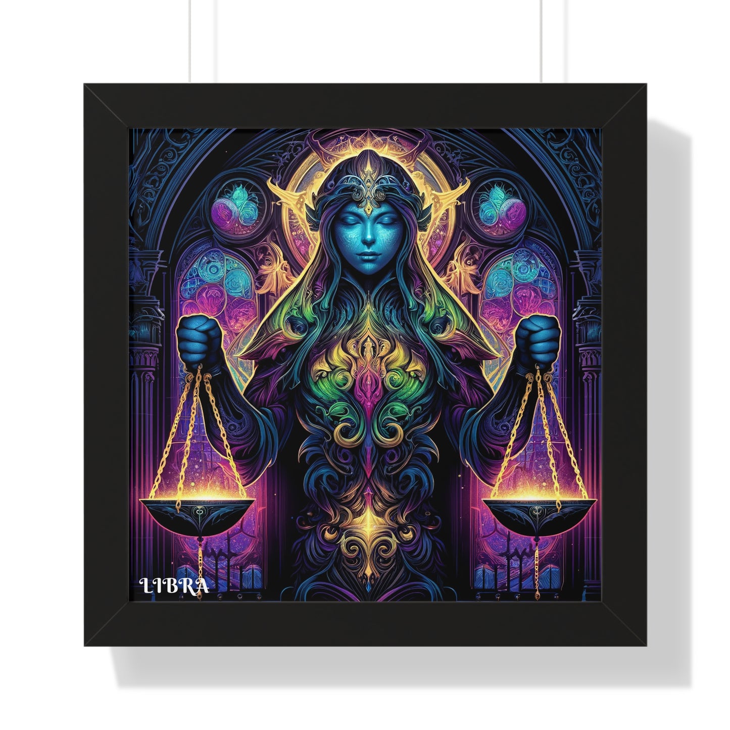 LIBRA Framed Vertical Poster