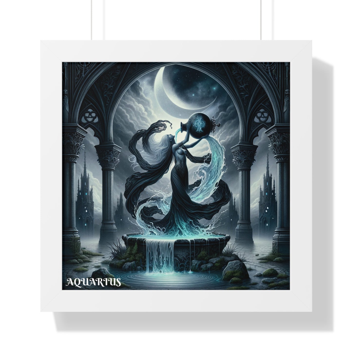 AQUARIUS Framed Vertical Poster