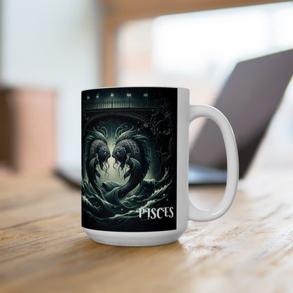 PISCES GOTHIC Ceramic Mug, (11oz, 15oz)